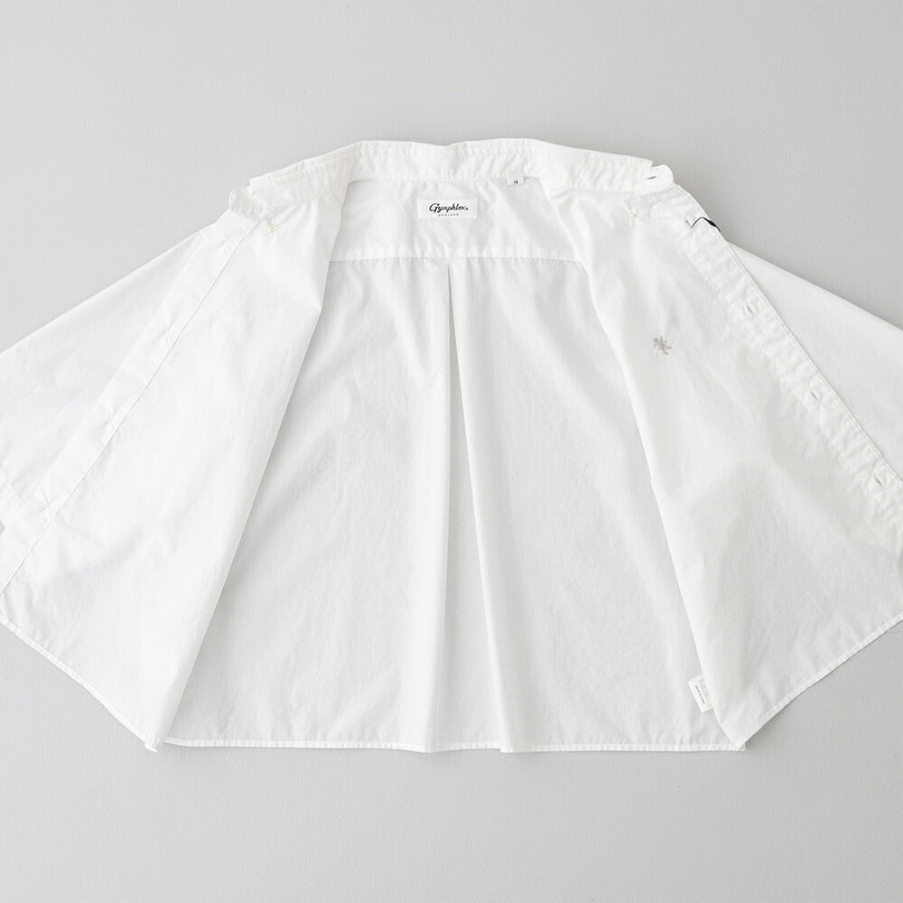 ジムフレックスショートボタンダウン半袖シャツSOLID(GY-B0367OGT)60/-COTTONTYPEWRITERSHORTB.D.SHIRTS/SGYMPHLEX(レディース)【2026春夏】*送料無料*【後払い決済不可】*
