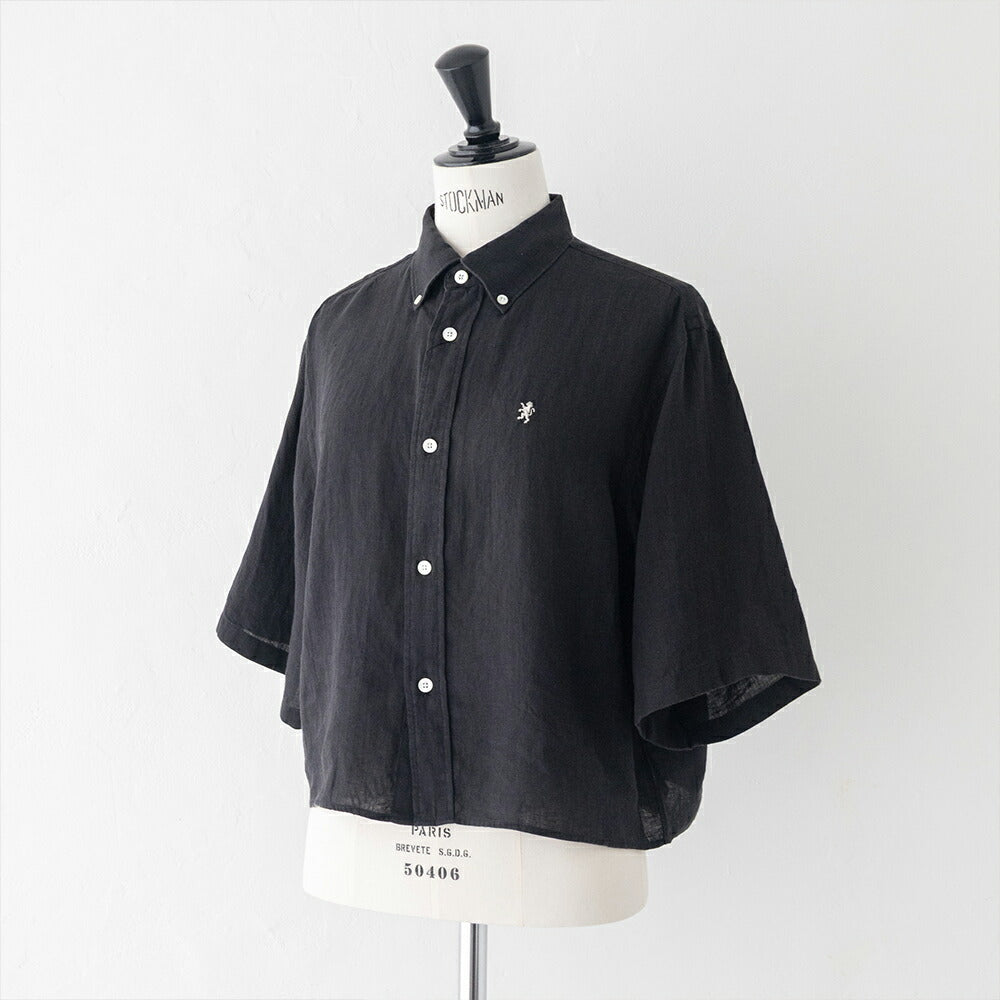 ジムフレックスリネンショートボタンダウン半袖シャツ(GY-B0367SKC)60SLINENDYEDCANVASSHORTB.D.SHIRTS/SGYMPHLEX(レディース)【2026春夏】*送料無料*【後払い決済不可】*