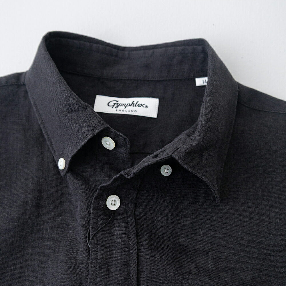 ジムフレックスリネンショートボタンダウン半袖シャツ(GY-B0367SKC)60SLINENDYEDCANVASSHORTB.D.SHIRTS/SGYMPHLEX(レディース)【2026春夏】*送料無料*【後払い決済不可】*