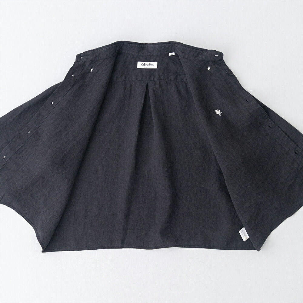 ジムフレックスリネンショートボタンダウン半袖シャツ(GY-B0367SKC)60SLINENDYEDCANVASSHORTB.D.SHIRTS/SGYMPHLEX(レディース)【2026春夏】*送料無料*【後払い決済不可】*