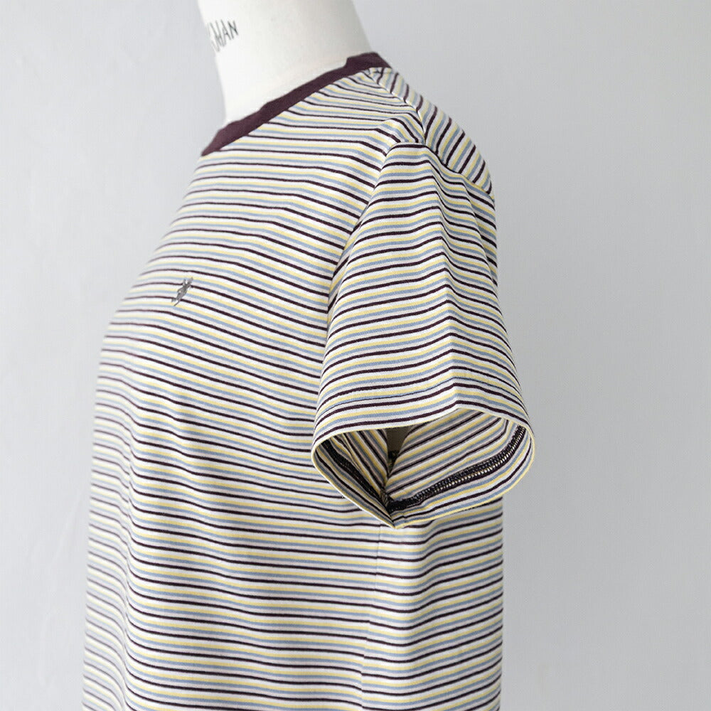 ジムフレックスマルチボーダークルーネック半袖Tシャツ(GY-C0444MST)40/2MULTISTRIPECREWNECKS/ST-SHIRTGYMPHLEX(レディース)【2026春夏】*送料無料*【後払い決済不可】*