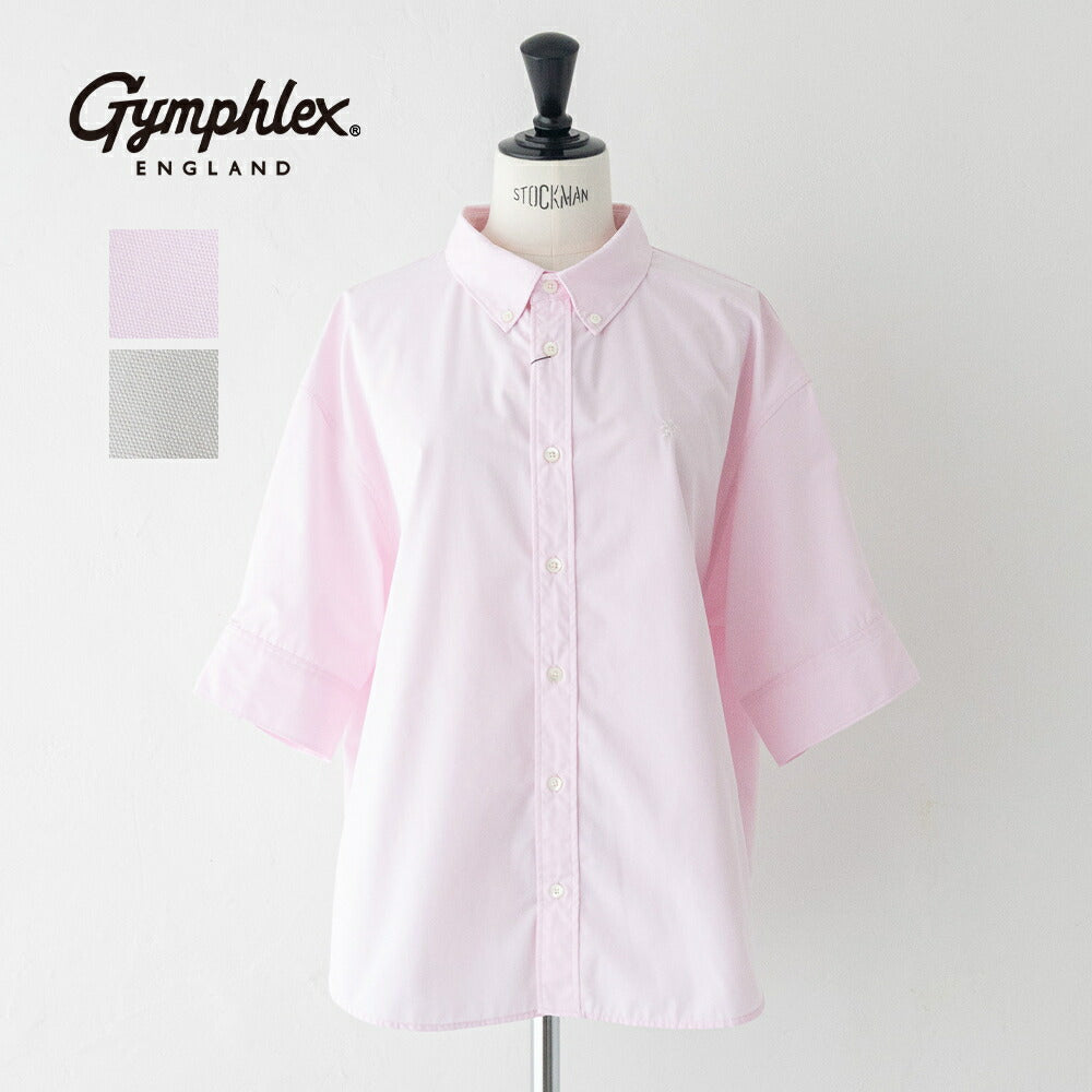 ジムフレックスショートスリーブショートシャツ(GY-B0458HLE)T/CBROADSHORTSHIRTS/SGYMPHLEX(レディース)【2026春夏】*送料無料*【後払い決済不可】*