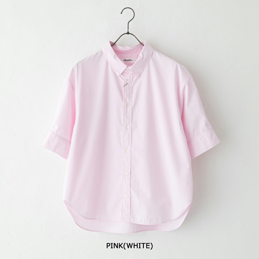 ジムフレックスショートスリーブショートシャツ(GY-B0458HLE)T/CBROADSHORTSHIRTS/SGYMPHLEX(レディース)【2026春夏】*送料無料*【後払い決済不可】*