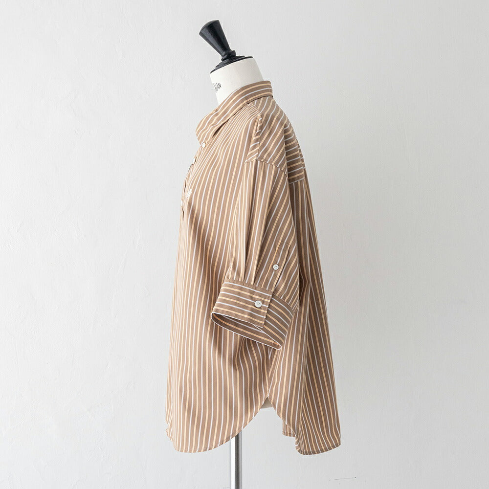 ジムフレックスコットンタイプライターストライプボタンダウンシャツ(GY-B0458ICT)50/1TYPEWRITERSTRIPESHORTSHIRTS/SGYMPHLEX(レディース)【2026春夏】*送料無料*【後払い決済不可】*