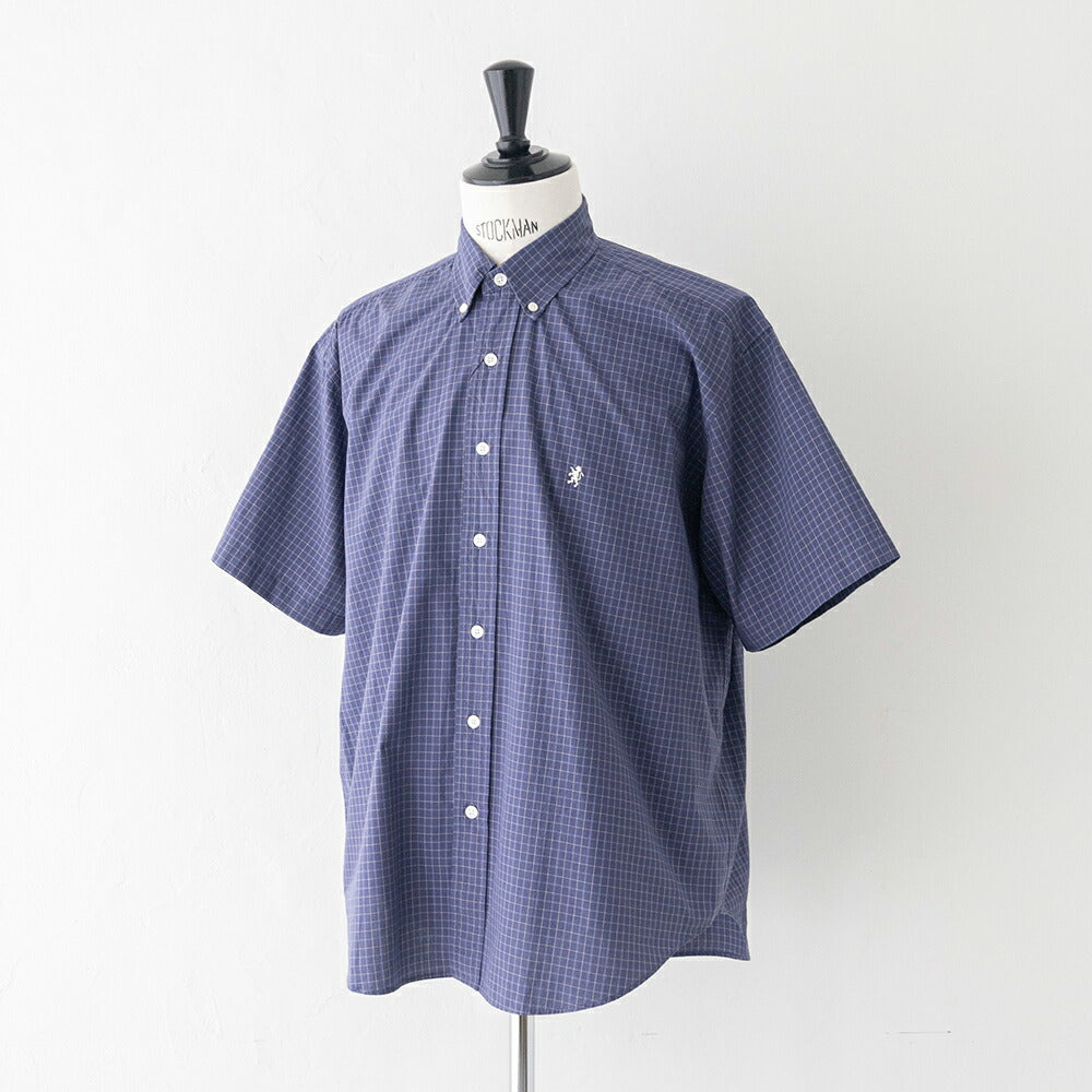 ジムフレックスコットンワッシャーボタンダウン半袖シャツ(GY-B0248OGC)COTTONWASHERFINISHB.D.SHIRTS/SGYMPHLEX(メンズ)【2026春夏】*送料無料*【後払い決済不可】*