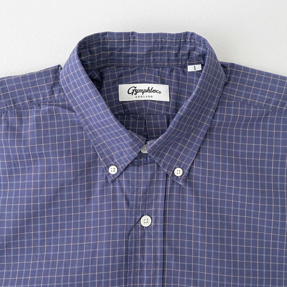 ジムフレックスコットンワッシャーボタンダウン半袖シャツ(GY-B0248OGC)COTTONWASHERFINISHB.D.SHIRTS/SGYMPHLEX(メンズ)【2026春夏】*送料無料*【後払い決済不可】*