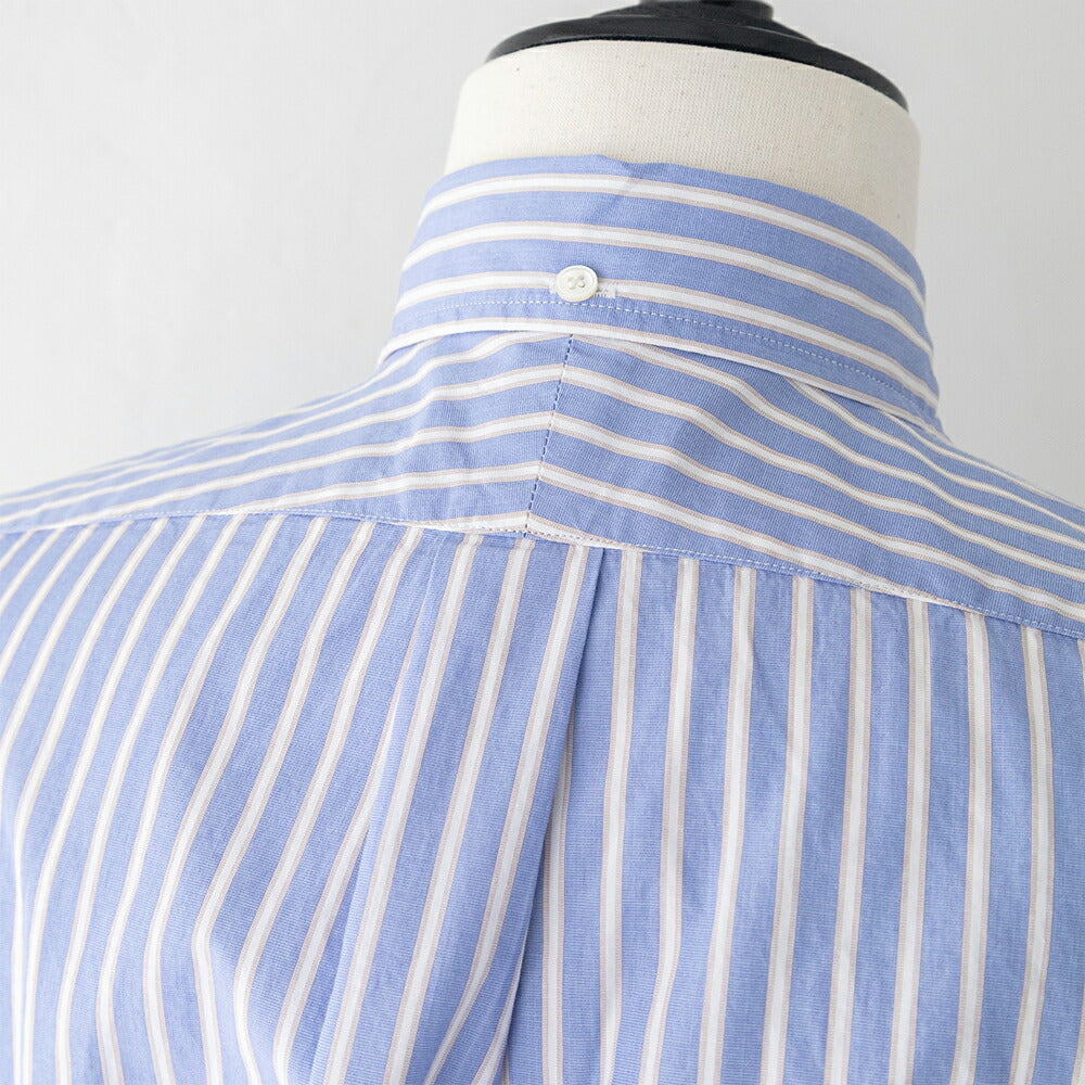 ジムフレックスコットンポプリンボタンダウン半袖シャツ(GY-B0248PSE)100/2STRIPEB.D.SHIRTS/SGYMPHLEX(メンズ)【2026春夏】*送料無料*【後払い決済不可】*