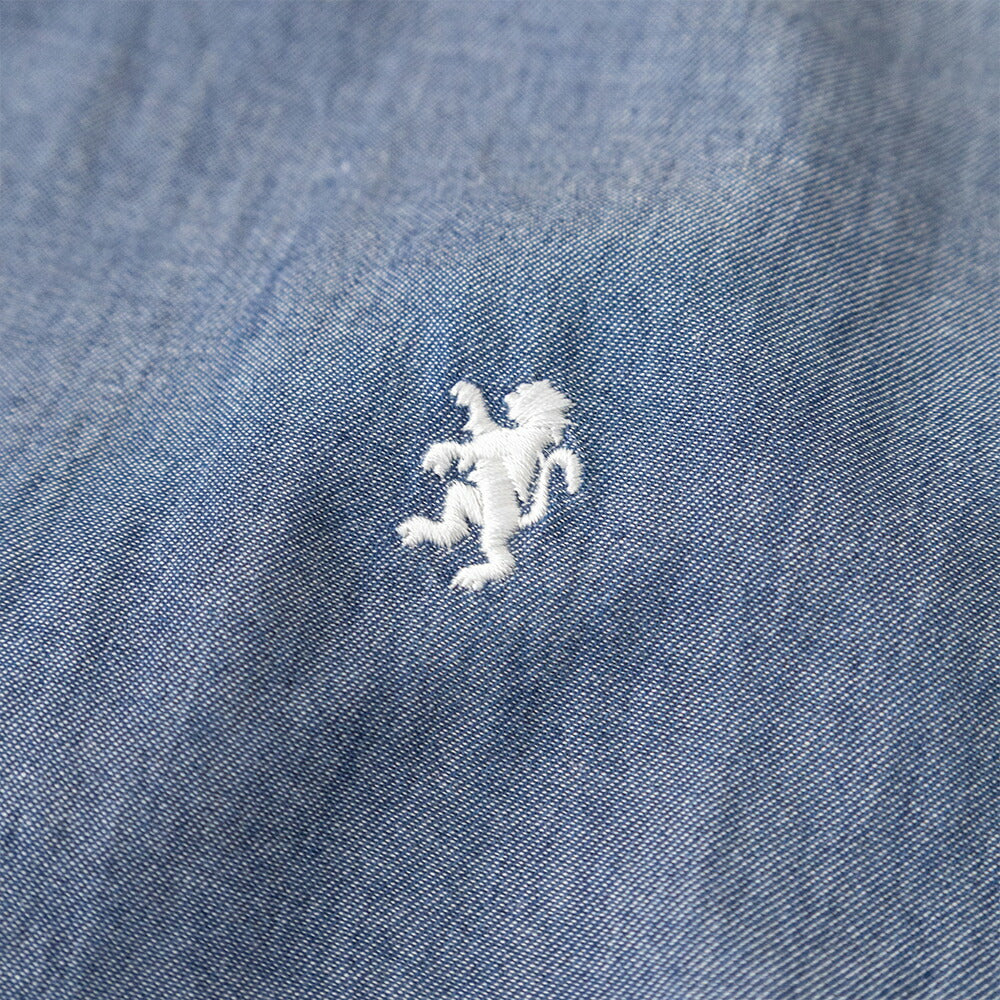 ジムフレックスシアーインディゴ半袖オープンカラーシャツ(GY-B0462AZK)SHEERINDIGOTWILLLAWNOPENCOLLARSHIRTS/SGYMPHLEX(メンズ)【2026春夏】*送料無料*【後払い決済不可】*