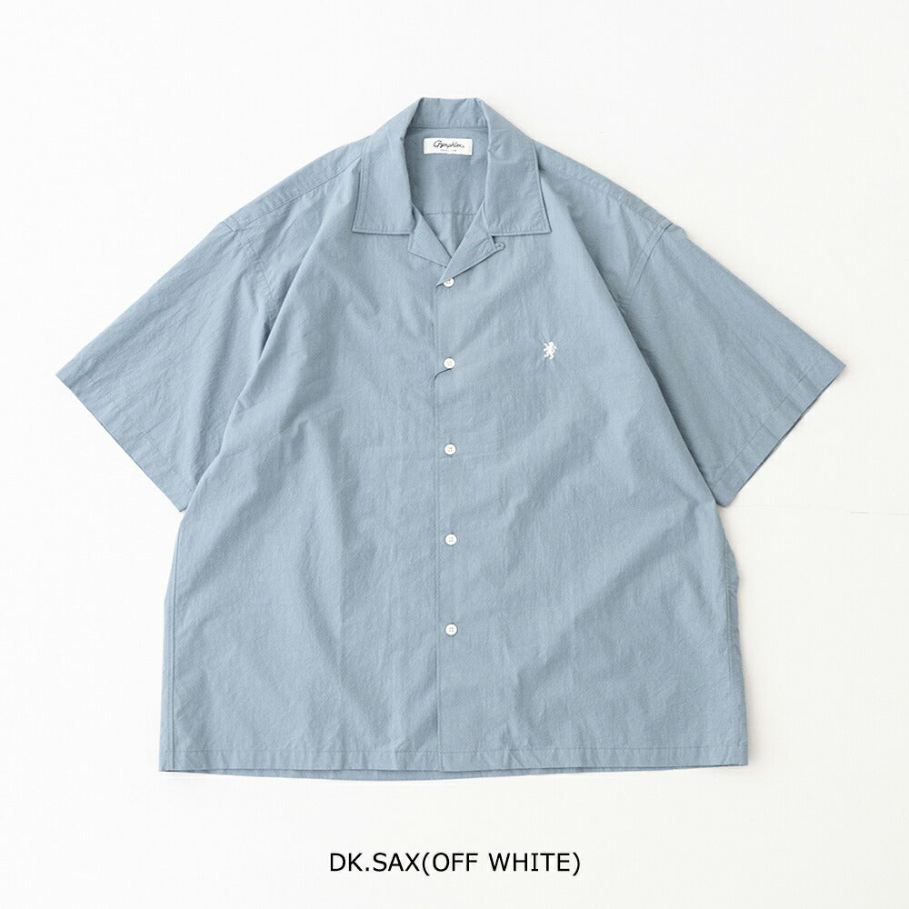 ジムフレックスコットンタイプライター半袖オープンカラーシャツ(GY-B0462OTR)DYECOTTON80TYPEWRITEROPENCOLLARSHIRTS/SGYMPHLEX(メンズ)【2026春夏】*送料無料*【後払い決済不可】*