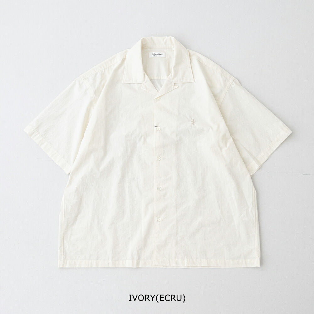 ジムフレックスコットンタイプライター半袖オープンカラーシャツ(GY-B0462OTR)DYECOTTON80TYPEWRITEROPENCOLLARSHIRTS/SGYMPHLEX(メンズ)【2026春夏】*送料無料*【後払い決済不可】*