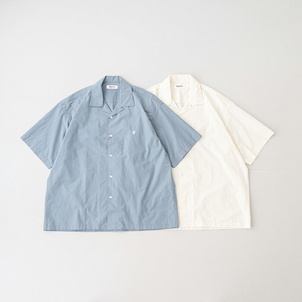 ジムフレックスコットンタイプライター半袖オープンカラーシャツ(GY-B0462OTR)DYECOTTON80TYPEWRITEROPENCOLLARSHIRTS/SGYMPHLEX(メンズ)【2026春夏】*送料無料*【後払い決済不可】*
