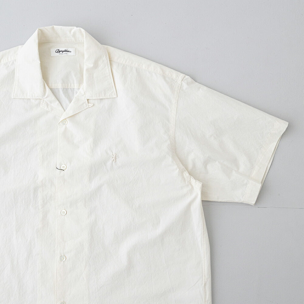 ジムフレックスコットンタイプライター半袖オープンカラーシャツ(GY-B0462OTR)DYECOTTON80TYPEWRITEROPENCOLLARSHIRTS/SGYMPHLEX(メンズ)【2026春夏】*送料無料*【後払い決済不可】*