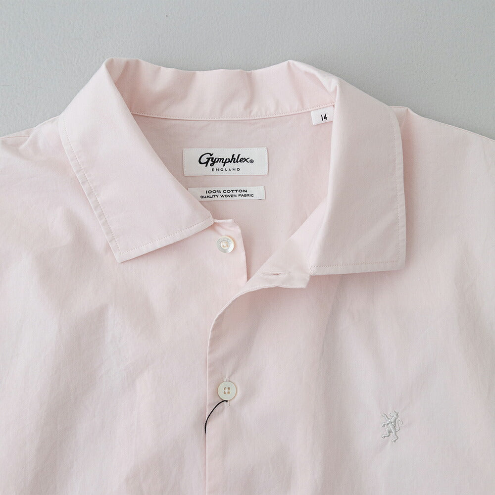 ジムフレックスコットン長袖チュニックシャツ(GY-B0365OGT)60/-COTTONTYPEWRITERREGULARCOLLARTUNICL/SGYMPHLEX(レディース)【2026春夏】*送料無料*【後払い決済不可】*