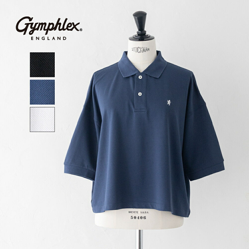 ジムフレックスハイゲージ鹿の子ポロシャツ(GY-C0447KKA)PIQUEPOLOCOLLARDOLMANSLEEVEP.O.GYMPHLEX(レディース)【2026春夏】*送料無料*【後払い決済不可】*