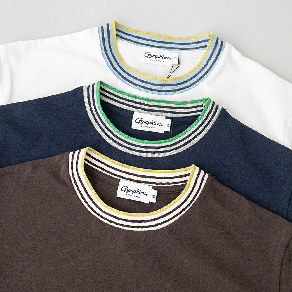 ジムフレックスクルーネックラインTシャツ(GY-C0448CCB)COTTONSPANDEXJERSEYCREWNECKKNIT-LINET-SHIRTGYMPHLEX(レディース)【2026春夏】*送料無料*【後払い決済不可】*