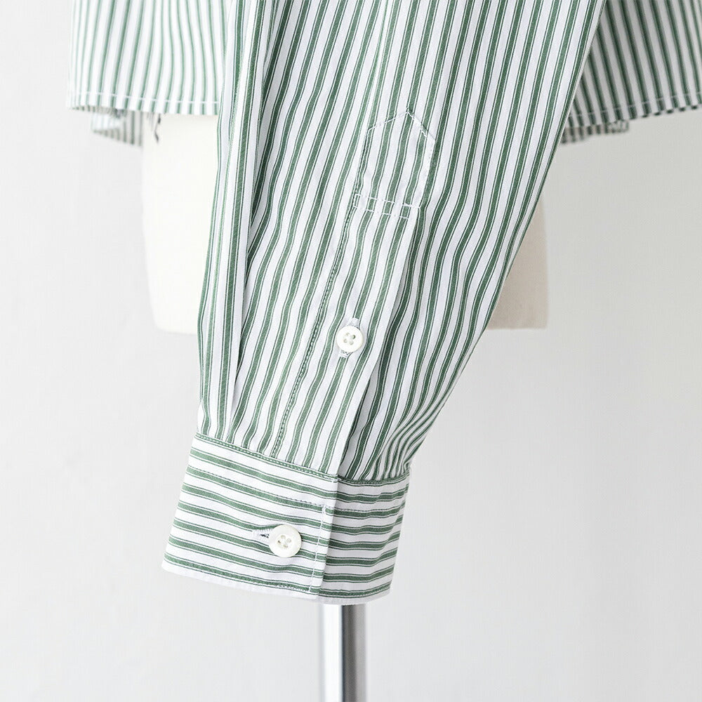 ジムフレックスコットンショートボタンダウンシャツSTRIPE(GY-B0203MTS)MULTISTRIPESHORTB.D.SHIRTL/SGYMPHLEX(レディース)【2026春夏】*送料無料*【後払い決済不可】*