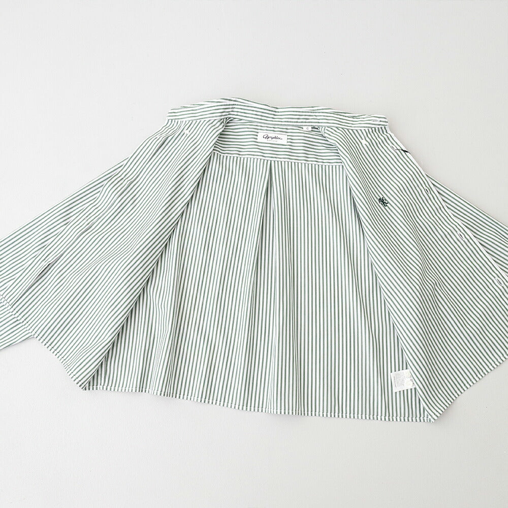 ジムフレックスコットンショートボタンダウンシャツSTRIPE(GY-B0203MTS)MULTISTRIPESHORTB.D.SHIRTL/SGYMPHLEX(レディース)【2026春夏】*送料無料*【後払い決済不可】*