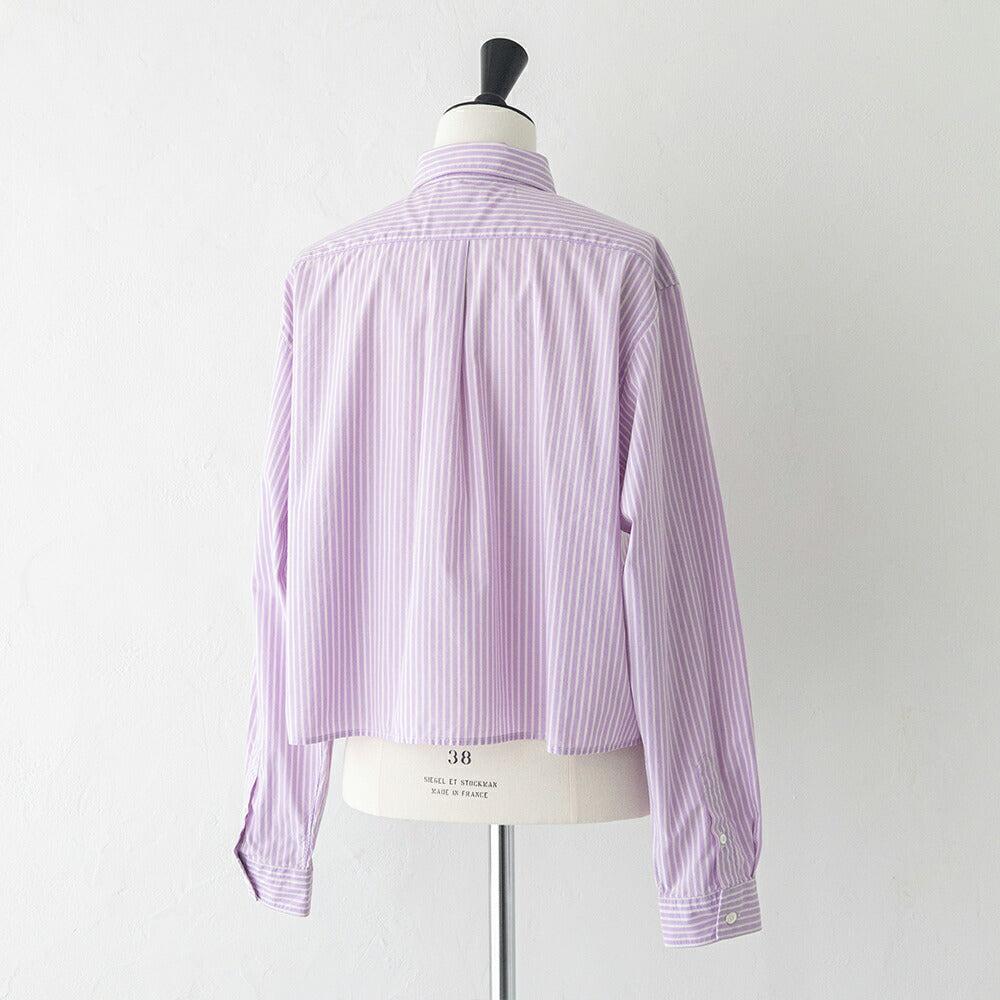 ジムフレックスタイプライターショートボタンダウンシャツSTRIPE(GY-B0203TRR)80/-TYPEWRITERSTRIPESHORTB.D.SHIRTL/SGYMPHLEX(レディース)【2026春夏】*送料無料*【後払い決済不可】*