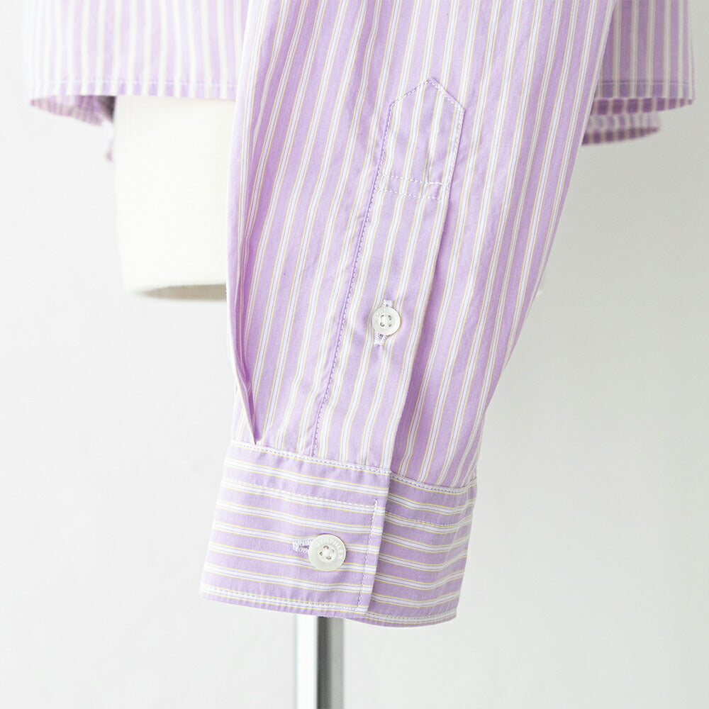 ジムフレックスタイプライターショートボタンダウンシャツSTRIPE(GY-B0203TRR)80/-TYPEWRITERSTRIPESHORTB.D.SHIRTL/SGYMPHLEX(レディース)【2026春夏】*送料無料*【後払い決済不可】*