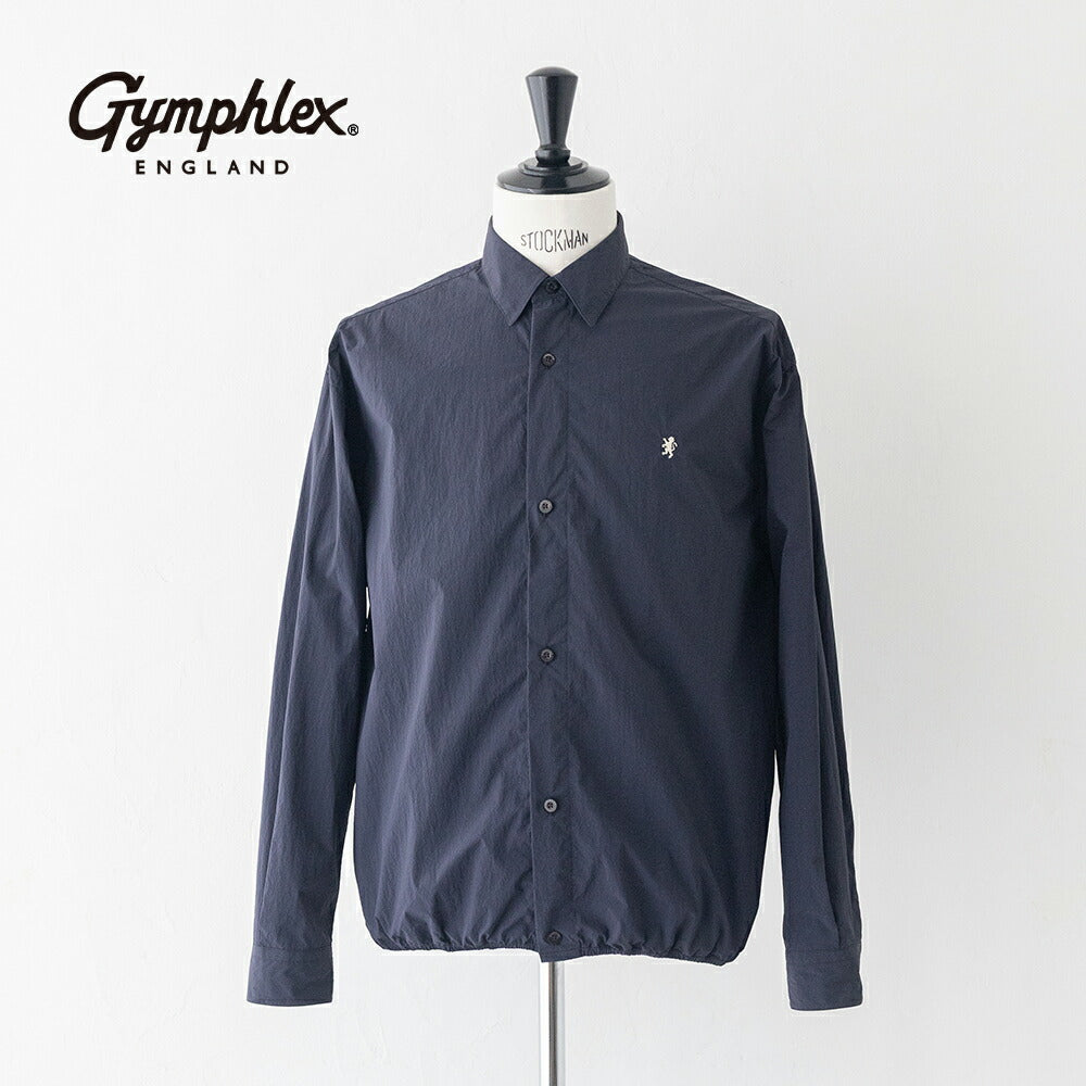 ジムフレックスナイロンタスラン長袖ギャザーシャツ(GY-B0460SYM)NYLONTASLANSHORTSHIRTL/SGYMPHLEX(メンズ)【2026春夏】*送料無料*【後払い決済不可】*
