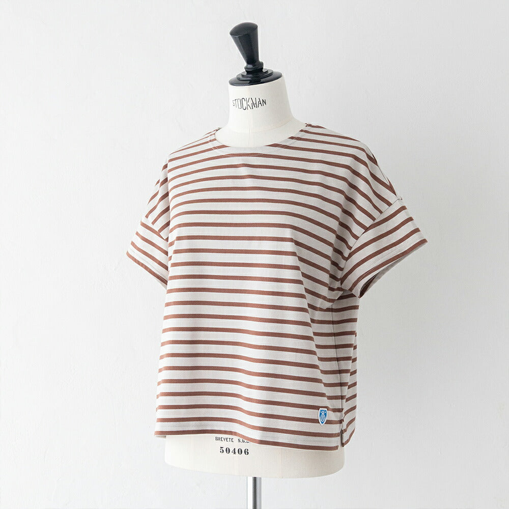 オーシバルコットンボートネック半袖Tシャツ(OR-C0335BFJ)40/2JERSEYBOATNECKS/SP.O.ORCIVAL(レディース)【2026春夏】*送料無料*【後払い決済不可】*