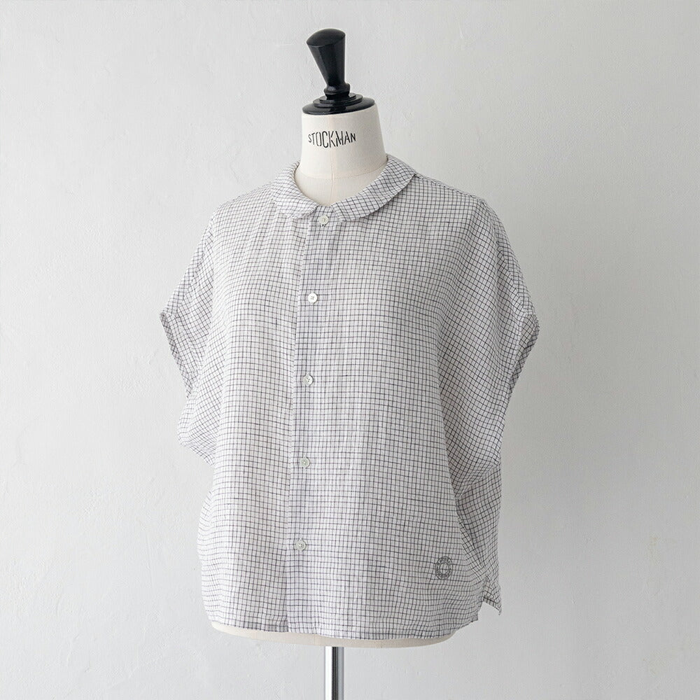 オーシバルリネンチェックスリーブレスシャツ(OR-B0360LCH)60/-LINENCHCKSLEEVELESSSHIRTORCIVAL(レディース)【2026春夏】*送料無料*【後払い決済不可】*