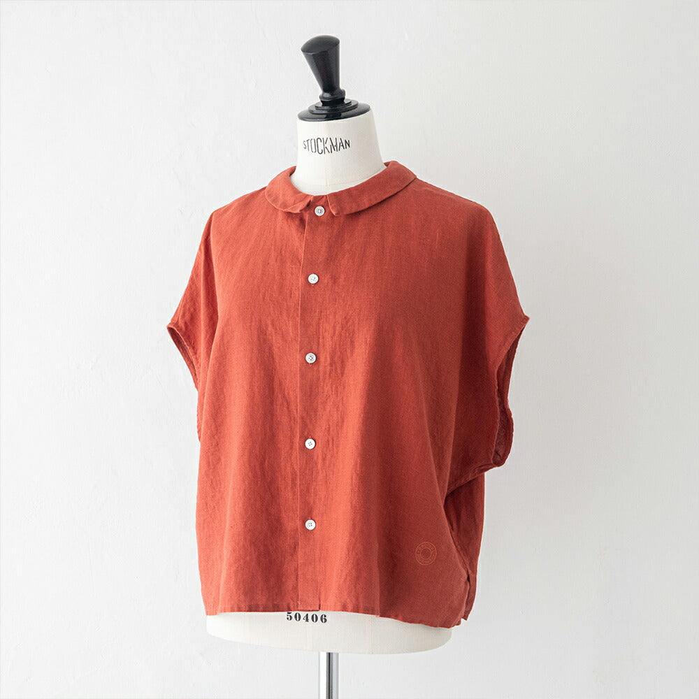 オーシバルリネンスリーブレスシャツ(OR-B0360YLM)40sLINENCLOTHSLEEVELESSSHIRTORCIVAL(レディース)【2026春夏】*送料無料*【後払い決済不可】*