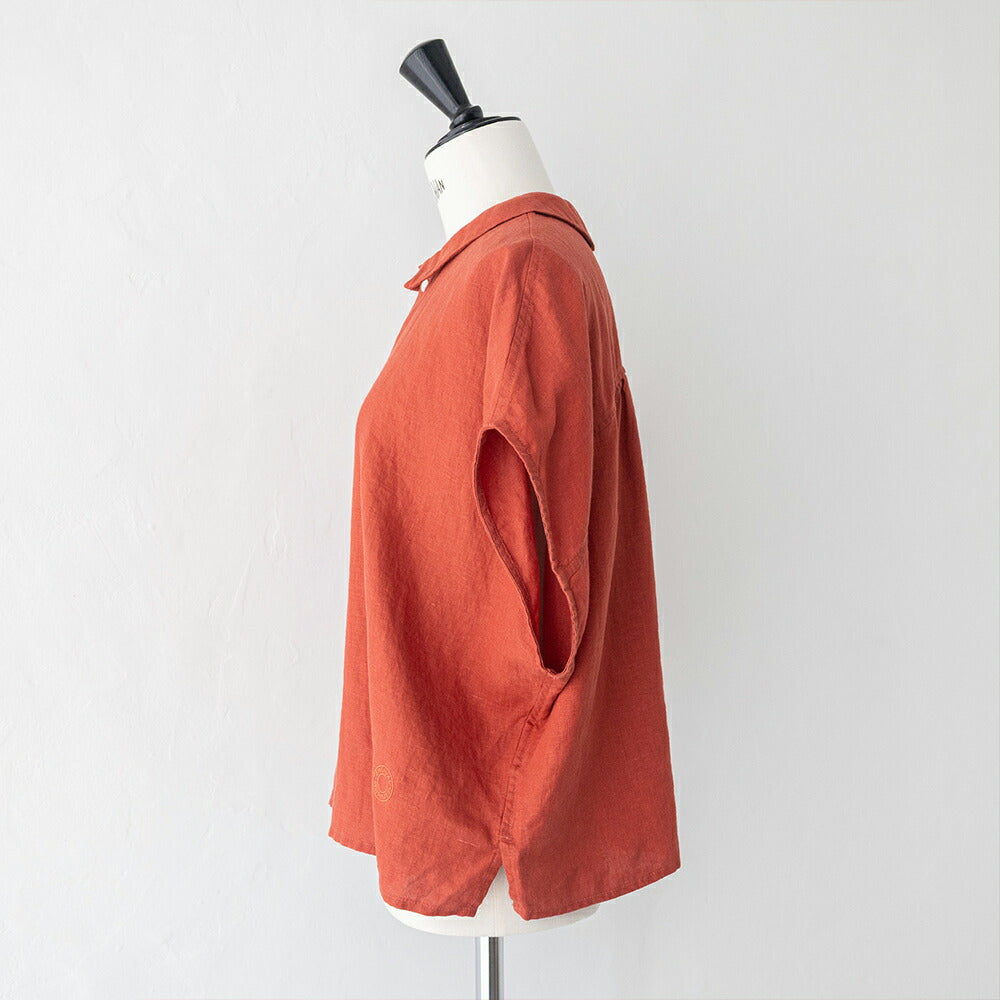 オーシバルリネンスリーブレスシャツ(OR-B0360YLM)40sLINENCLOTHSLEEVELESSSHIRTORCIVAL(レディース)【2026春夏】*送料無料*【後払い決済不可】*
