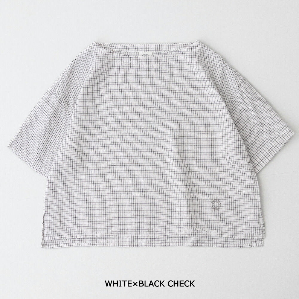 オーシバルリネンチェックボートネックプルオーバー(OR-B0388LCH)60/-LINENCHCKBOATNECKPULLOVERORCIVAL(レディース)【2026春夏】*送料無料*【後払い決済不可】*