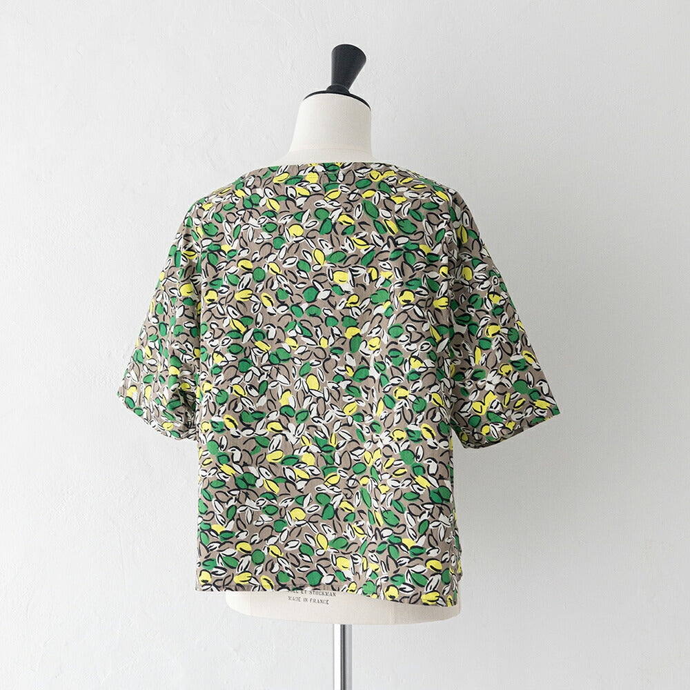 オーシバルコットンポプリンプリント半袖ボートネックプルオーバーシャツ(OR-B0449PFM)FRENCHPRINTEDPOPLINPRINTEDSHORTSLEEVEP.O.ORCIVAL(レディース)【2026春夏】*送料無料*【後払い決済不可】*