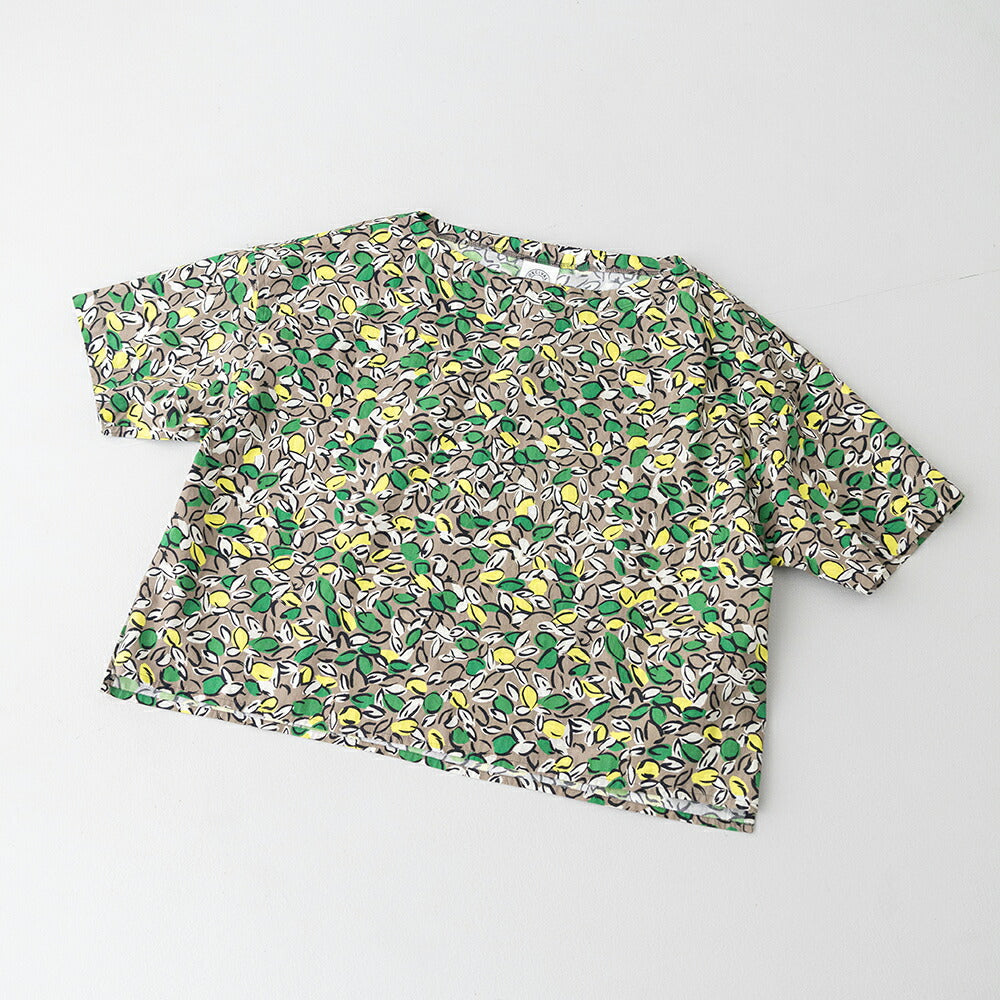 オーシバルコットンポプリンプリント半袖ボートネックプルオーバーシャツ(OR-B0449PFM)FRENCHPRINTEDPOPLINPRINTEDSHORTSLEEVEP.O.ORCIVAL(レディース)【2026春夏】*送料無料*【後払い決済不可】*