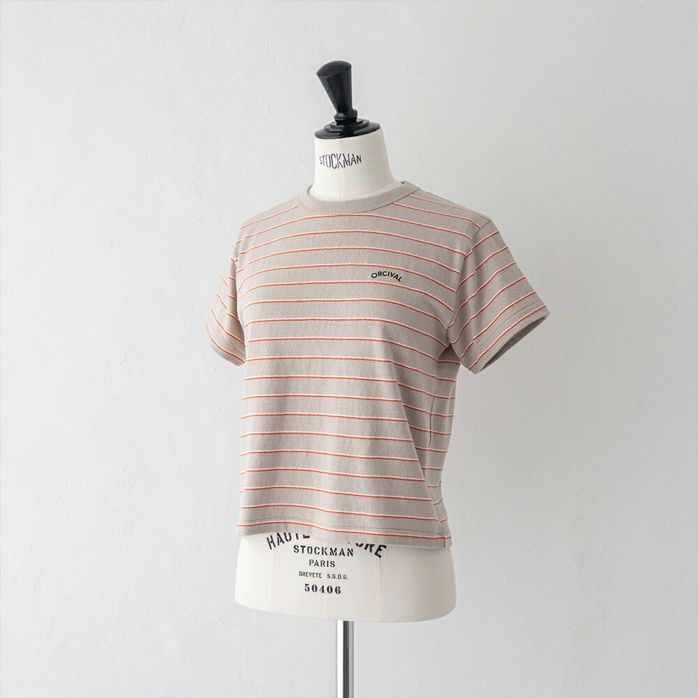 オーシバルアンイーブンジャージー刺繍ショートスリーブTシャツ(OR-C0519TSB)UNEVENJERSEYEMBROIDERYSHORTSLEEVET-SHIRTORCIVAL(レディース)【2026春夏】*送料無料*【後払い決済不可】*
