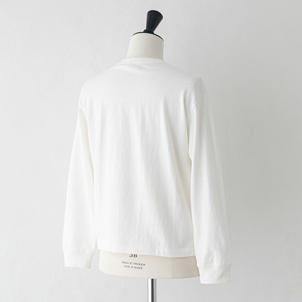 オーシバルアンイーブンジャージー刺繍ロングスリーブプルオーバー(OR-C0521TSB)UNEVENJERSEYEMBROIDERYLONGSLEEVEP.O.ORCIVAL(レディース)【2026春夏】*送料無料*【後払い決済不可】*