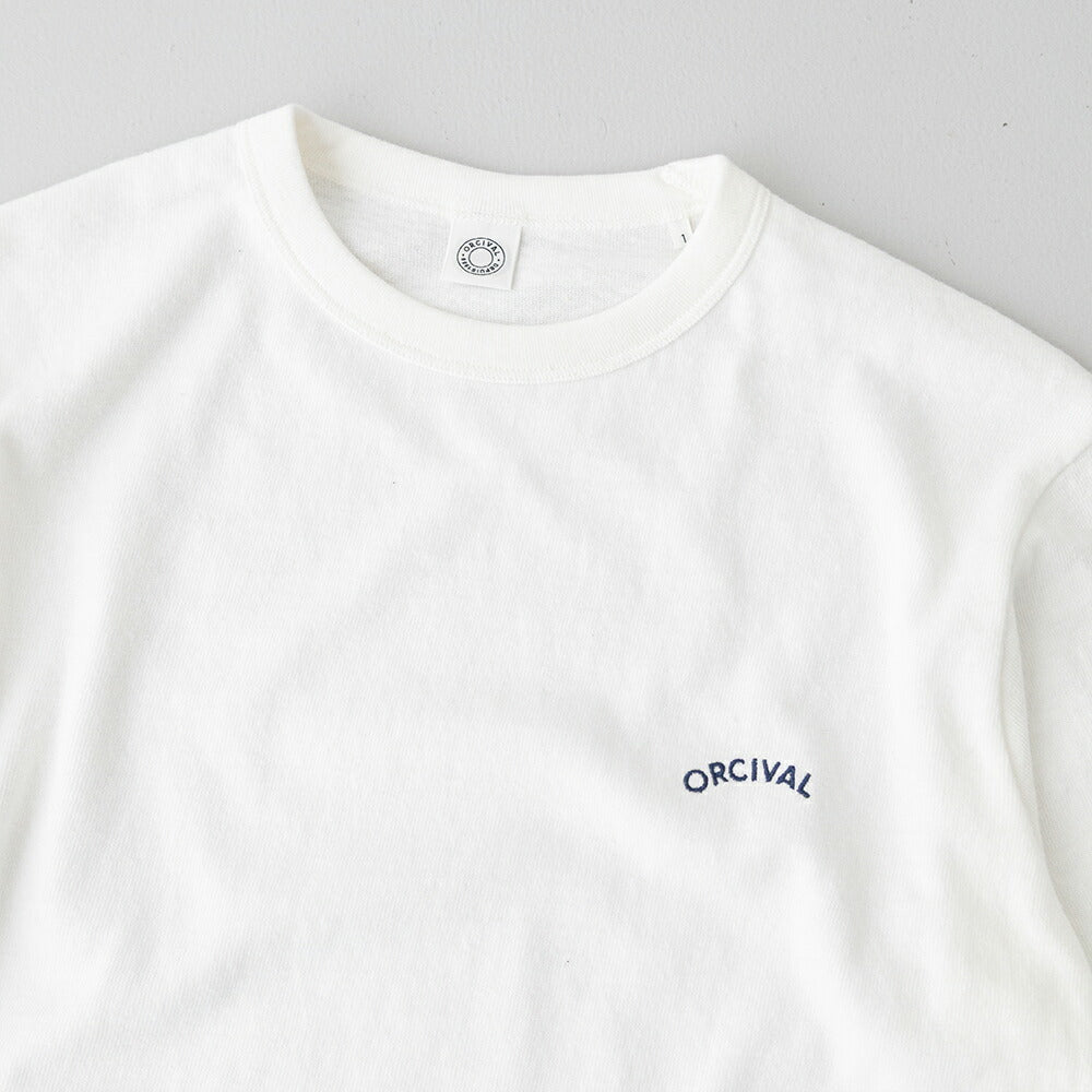 オーシバルアンイーブンジャージー刺繍ロングスリーブプルオーバー(OR-C0521TSB)UNEVENJERSEYEMBROIDERYLONGSLEEVEP.O.ORCIVAL(レディース)【2026春夏】*送料無料*【後払い決済不可】*