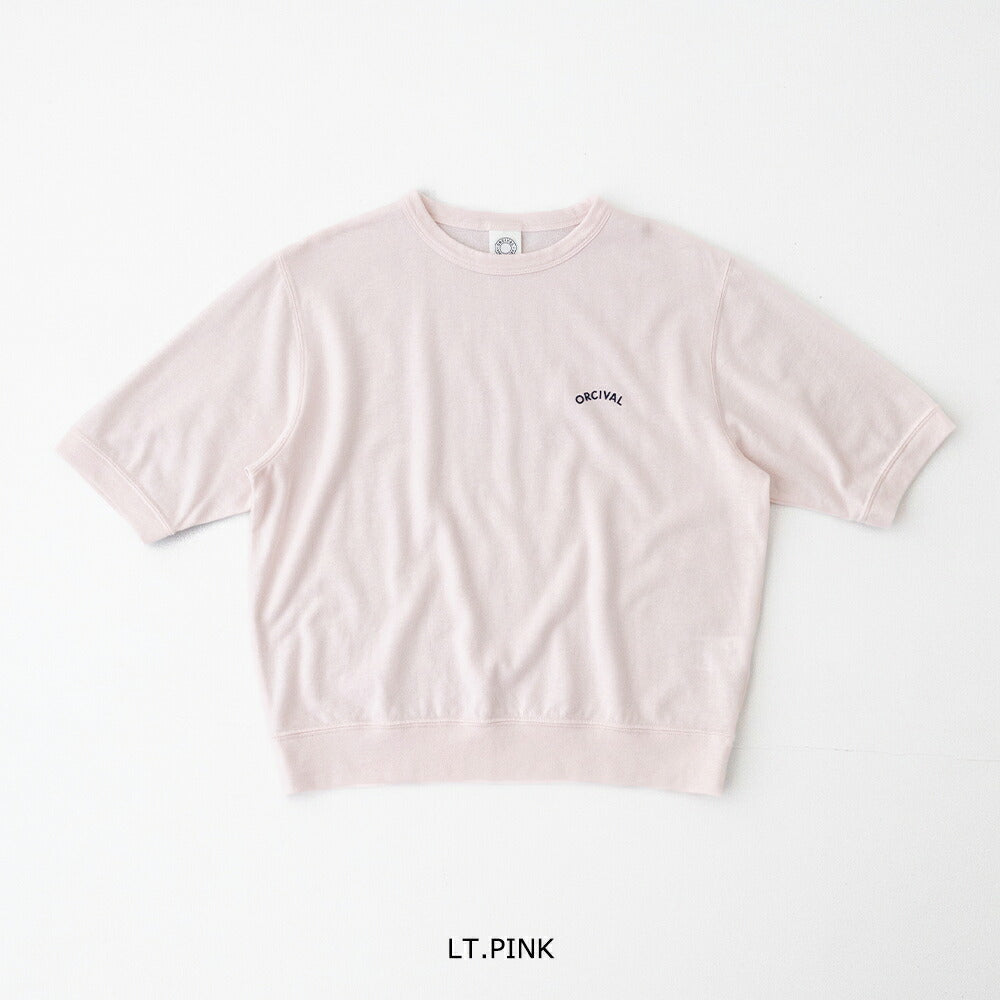 オーシバルシースルークルーネックショートスリーブプルオーバー(OR-C0529SEF)FRENCHTERRYCREWNECKSHORTSLEEVEP.O.ORCIVAL(レディース)【2026春夏】*送料無料*【後払い決済不可】*