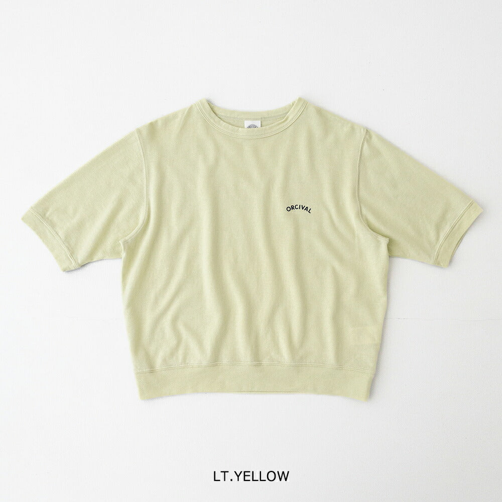 オーシバルシースルークルーネックショートスリーブプルオーバー(OR-C0529SEF)FRENCHTERRYCREWNECKSHORTSLEEVEP.O.ORCIVAL(レディース)【2026春夏】*送料無料*【後払い決済不可】*