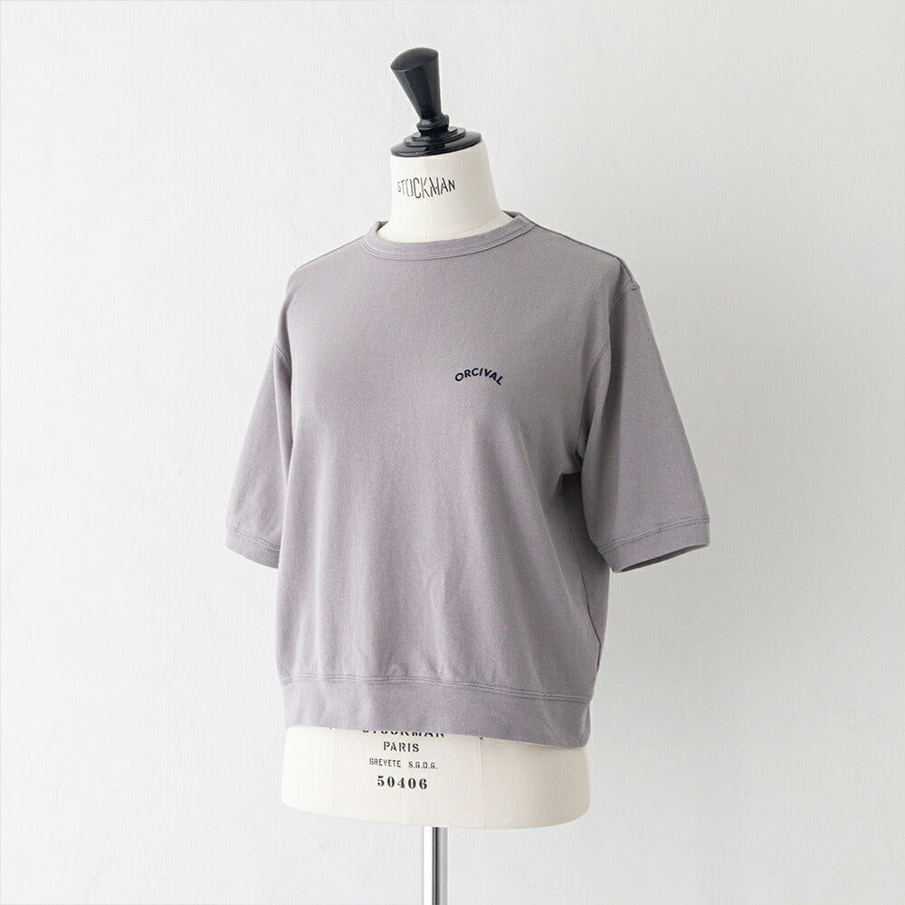 オーシバルシースルークルーネックショートスリーブプルオーバー(OR-C0529SEF)FRENCHTERRYCREWNECKSHORTSLEEVEP.O.ORCIVAL(レディース)【2026春夏】*送料無料*【後払い決済不可】*