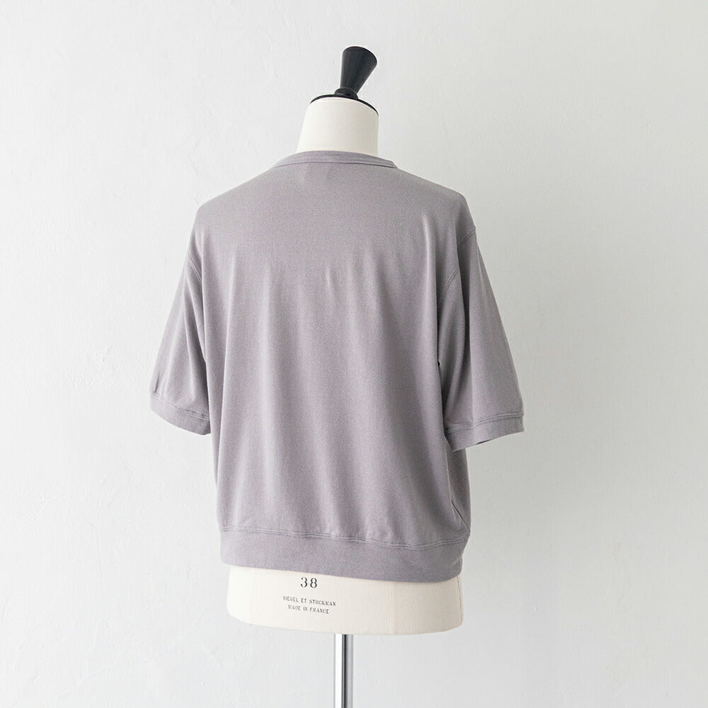 オーシバルシースルークルーネックショートスリーブプルオーバー(OR-C0529SEF)FRENCHTERRYCREWNECKSHORTSLEEVEP.O.ORCIVAL(レディース)【2026春夏】*送料無料*【後払い決済不可】*