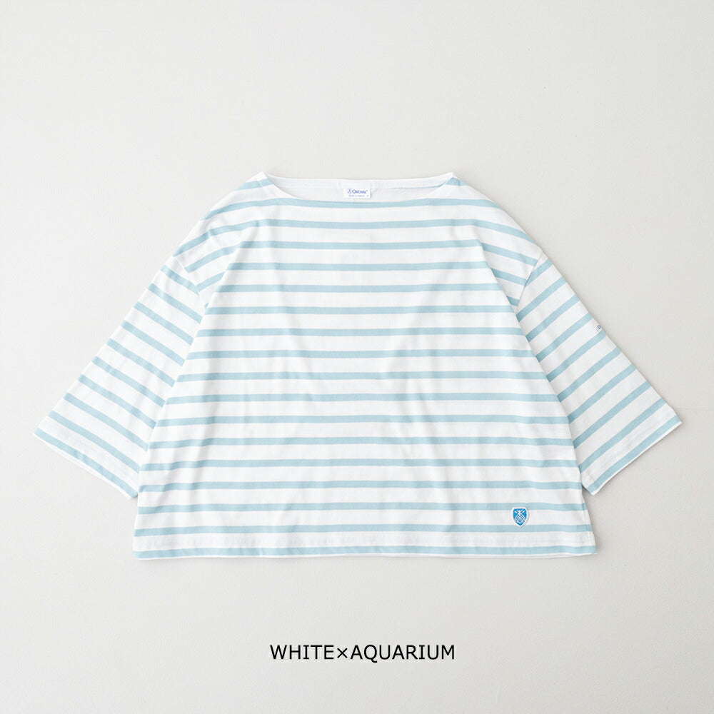 オーシバルコットンレジェボートネックボーダーTシャツ(L6839)COTTONLEGERBOATNECKHALFSLEEVEP.O.ORCIVAL(レディース)【2026春夏】*送料無料*【後払い決済不可】*