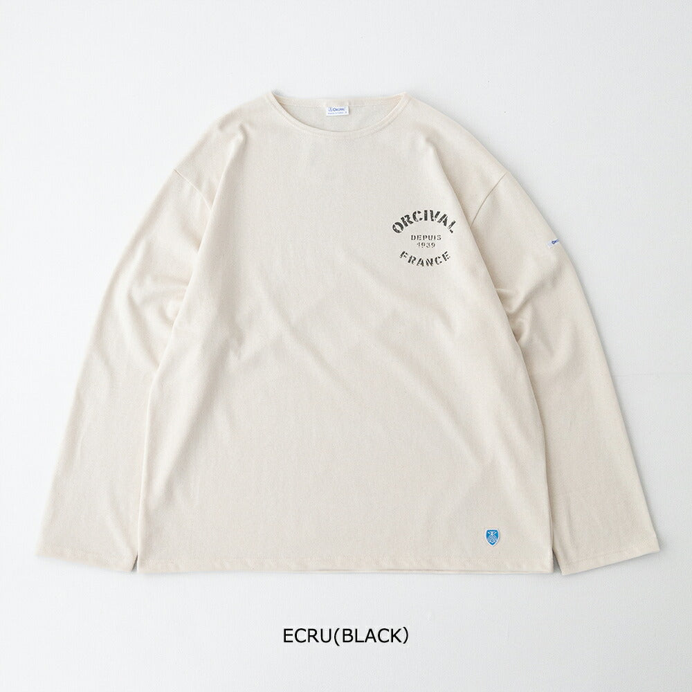 オーシバルコットンロードクルーネックロゴプリントバスクシャツ(B573P)COTTONLOURDPRINTEDCREWNECKL/SP.O.ORCIVAL(メンズ)【2026春夏】*送料無料*【後払い決済不可】*