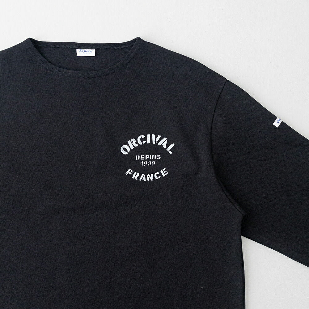 オーシバルコットンロードクルーネックロゴプリントバスクシャツ(B573P)COTTONLOURDPRINTEDCREWNECKL/SP.O.ORCIVAL(メンズ)【2026春夏】*送料無料*【後払い決済不可】*
