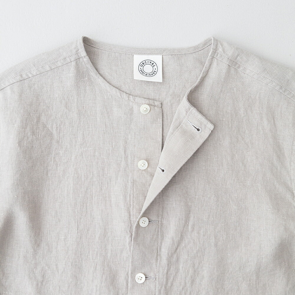 オーシバルリネンクルーネックカーディガン(OR-A0783YLM)40sLINENCLOTHCREWNECKCARDIGANORCIVAL(レディース)【2026春夏】*送料無料*【後払い決済不可】*
