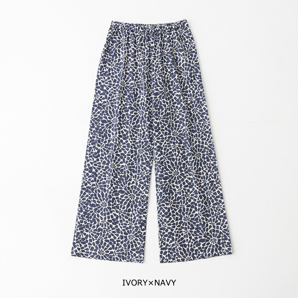 オーシバルコットンポプリンプリントイージーパンツ(OR-E0299PFM)FRENCHPRINTEDPOPLINPRINTEDEASYPANTSORCIVAL(レディース)【2026春夏】*送料無料*【後払い決済不可】*
