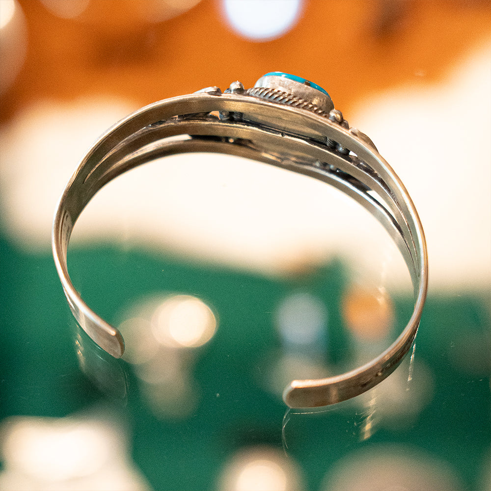 Fred Harvey Style Turquoise Bracelet<br>【Stanley Parker】<br>(SPY212003)