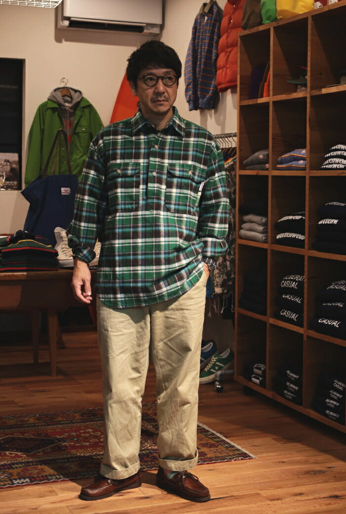 バテンウェアランバージャックプルオーバー(SHI-021-18-GBP)LumberjackPulloverV.2Battenwear(メンズ)【2024秋冬】*送料無料*【後払い決済不可】*