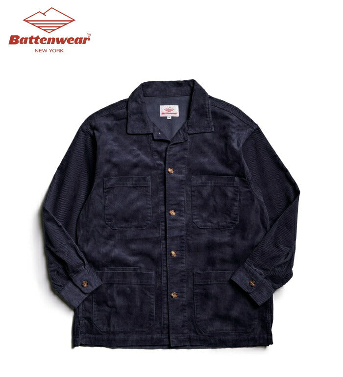 バテンウェアキャニオンシャツジャケット(SHI-011-11-NVY)CanyonShirtJacketBattenwear(メンズ)【2024秋冬】*送料無料*【後払い決済不可】***