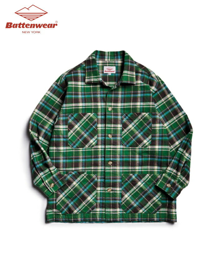 バテンウェアキャニオンシャツジャケット(SHI-011-18-GBP)CanyonShirtJacketBattenwear(メンズ)【2024秋冬】*送料無料*【後払い決済不可】***