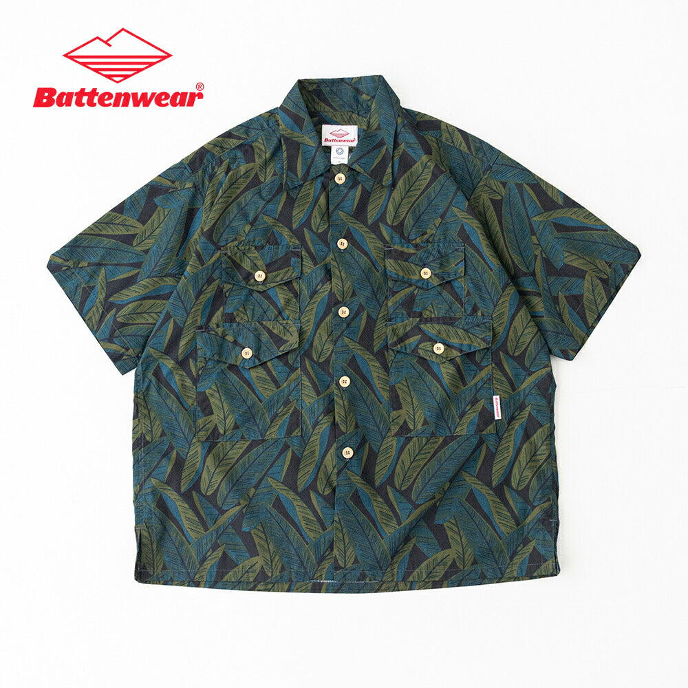 バテンウェア×ポストオーバーオールズCottonPrintedBroadClothT&CShirts(323026SV)BattenwearxPostO'Alls(メンズ)【2026春夏】*送料無料*【後払い決済不可】*