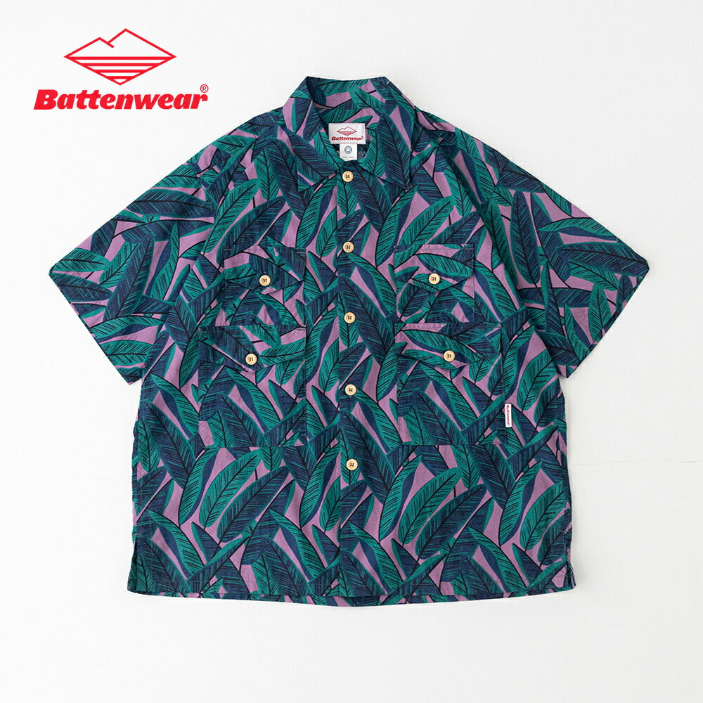 バテンウェア×ポストオーバーオールズCottonPrintedBroadClothT&CShirts(323026SV)BattenwearxPostO'Alls(メンズ)【2026春夏】*送料無料*【後払い決済不可】*