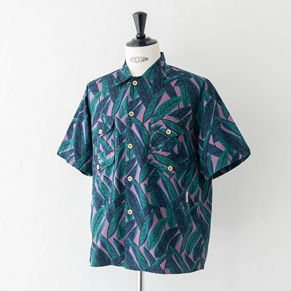 バテンウェア×ポストオーバーオールズCottonPrintedBroadClothT&CShirts(323026SV)BattenwearxPostO'Alls(メンズ)【2026春夏】*送料無料*【後払い決済不可】*